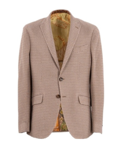 Etro Single-breasted Blazer In Nude