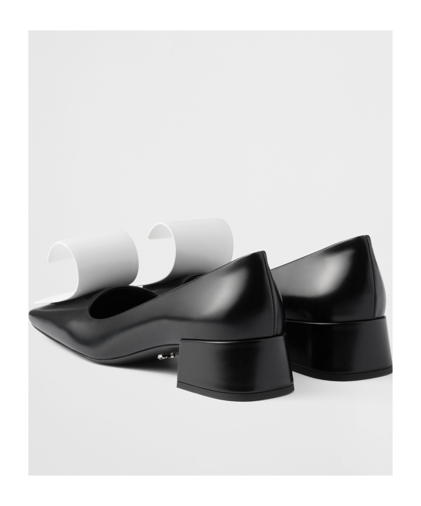 Prada Two-tone Pumps In Black