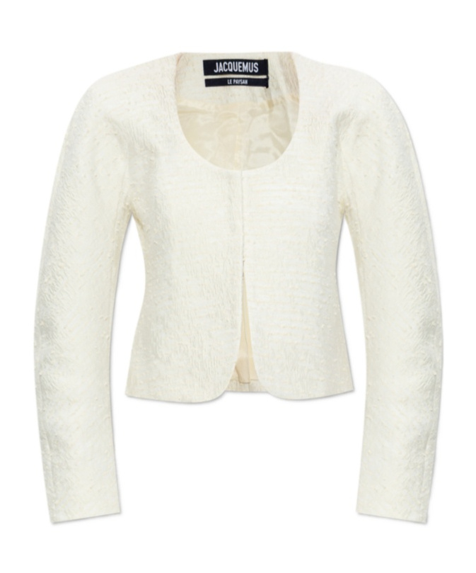 Jacquemus Long Sleeve Casual Jacket In Neutral