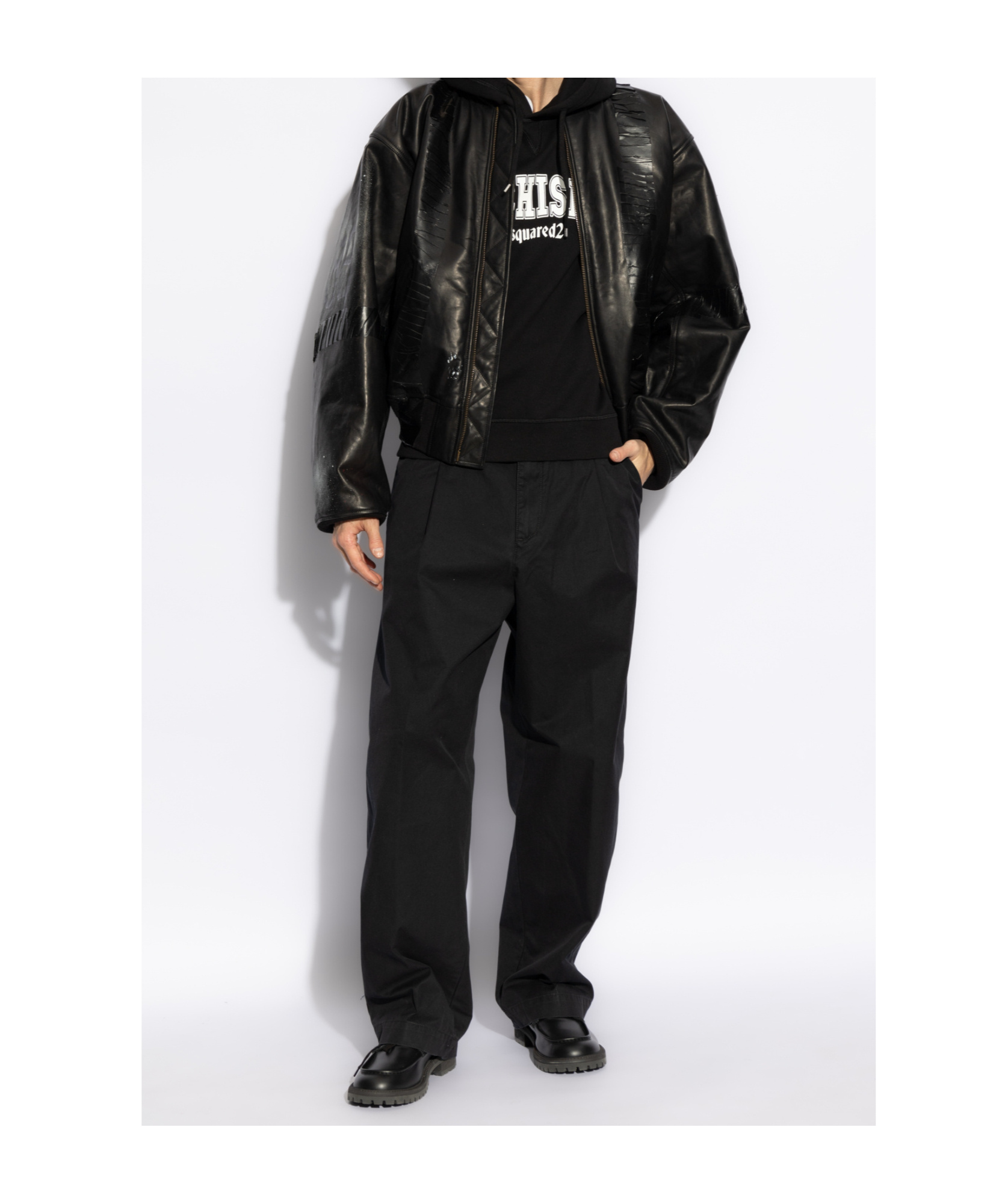 Dsquared2 Belt-loop Casual Pants In Black