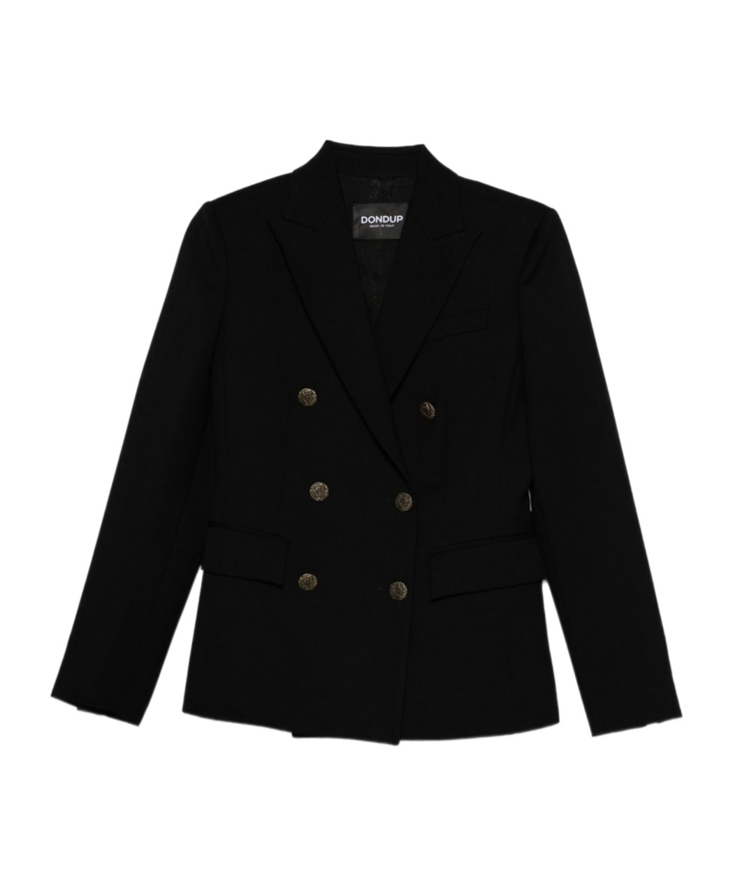 Dondup Double-breasted Blazer In Black