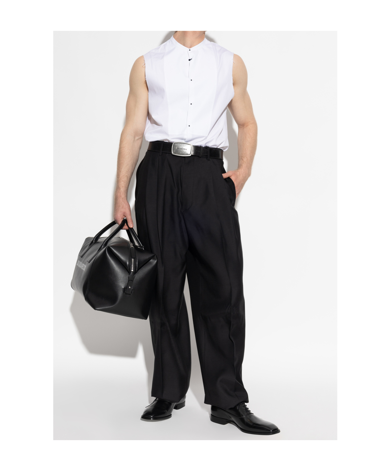 Dsquared2 Straight-leg Trousers With Satin Side Stripes