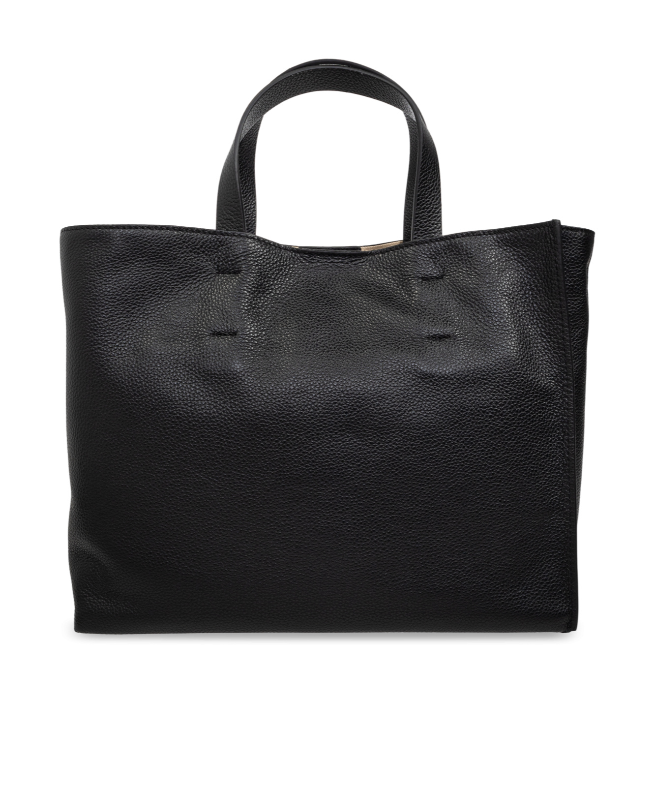 Marni Logo-print Leather Tote Bag In Black