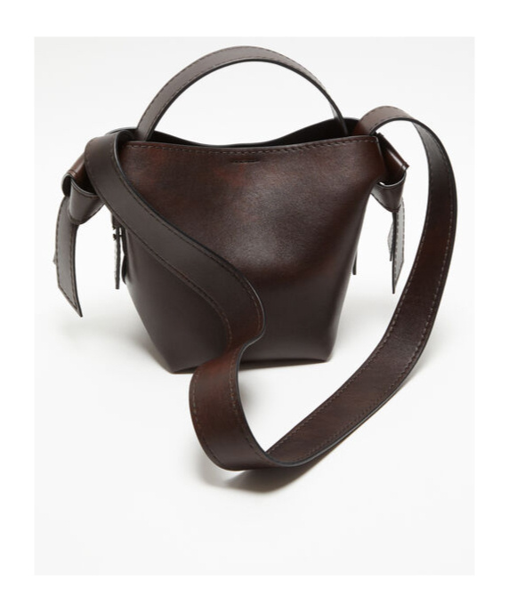 ACNE STUDIOS SMALL MUSUBI LEATHER TOTE BAG