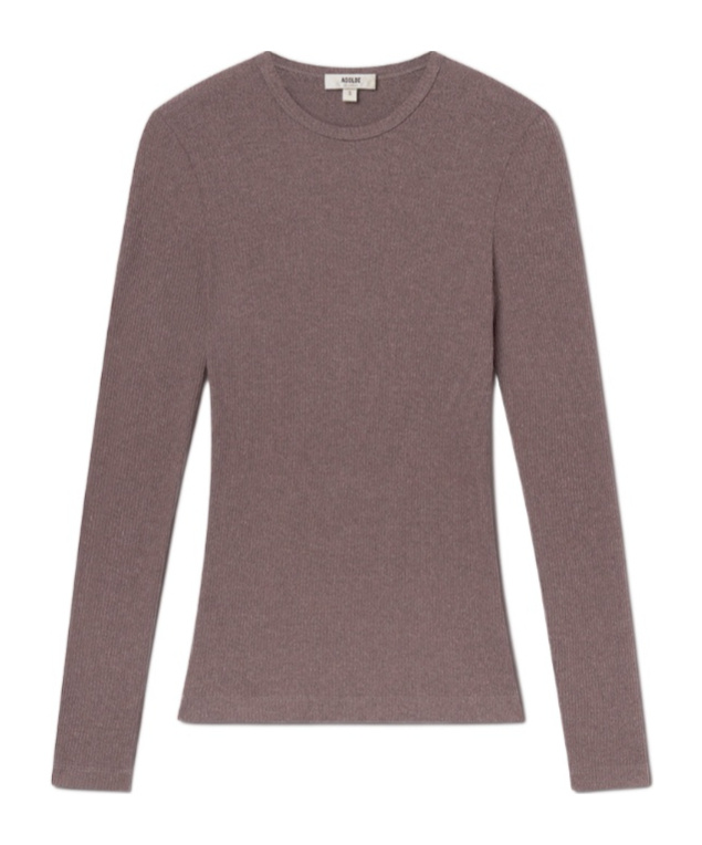 Agolde Delphi Slim Tee In Nude