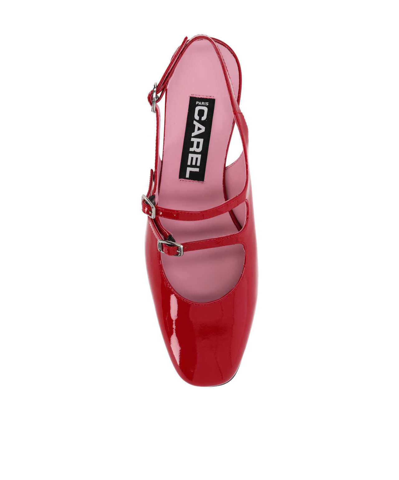 Carel Paris Slingback In Red Patent Leather