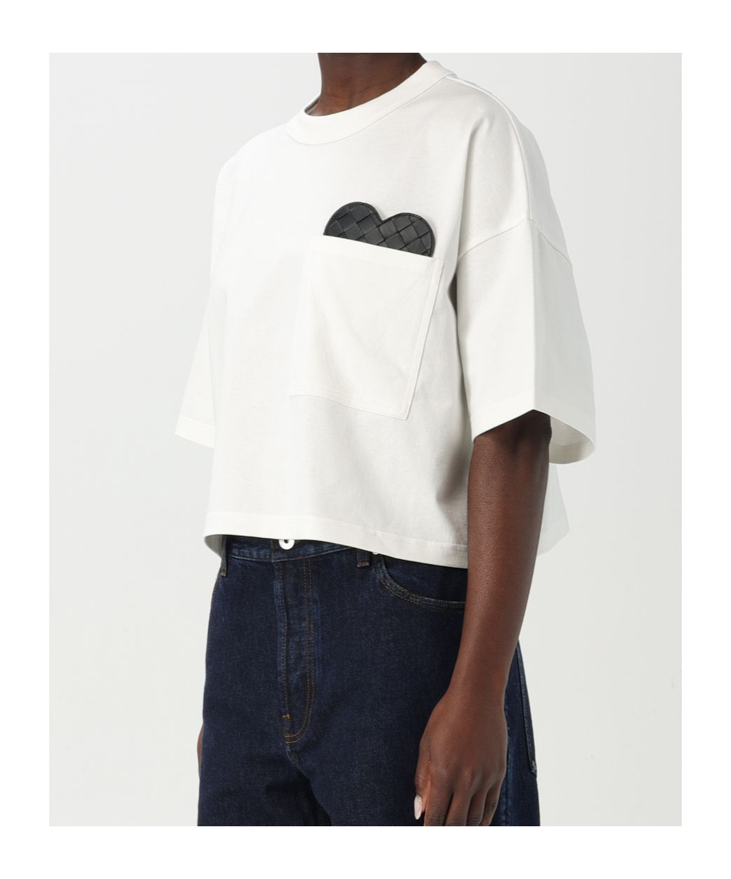 Bottega Veneta Item O-neck Short-sleeved T-shirt In White