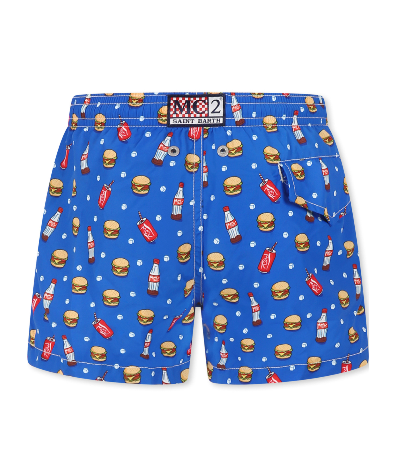 MC2 SAINT BARTH ELASTIC WAIST SWIMMING TRUNKS