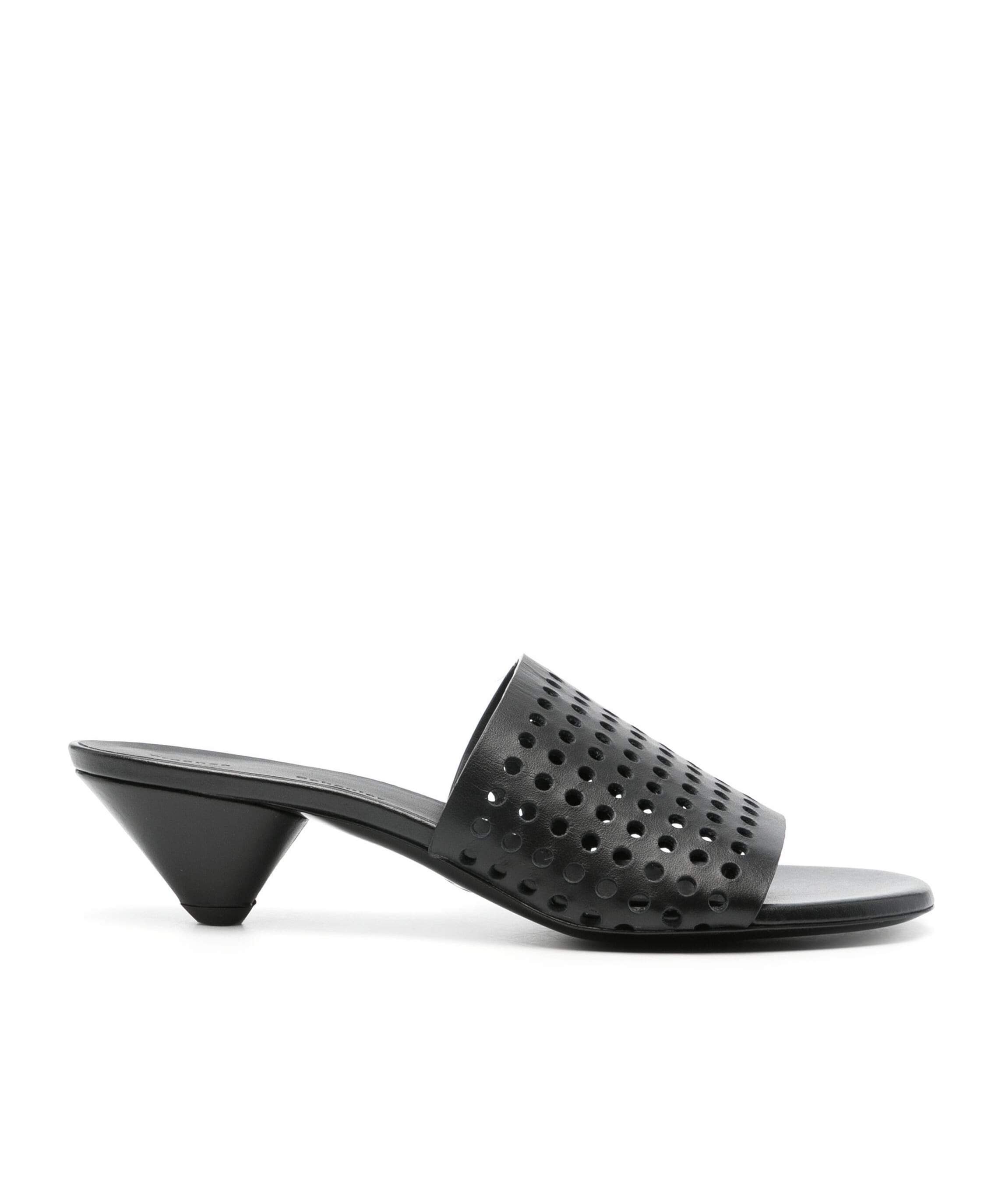 Proenza Schouler 50mm Perforated Leather Mules In Black