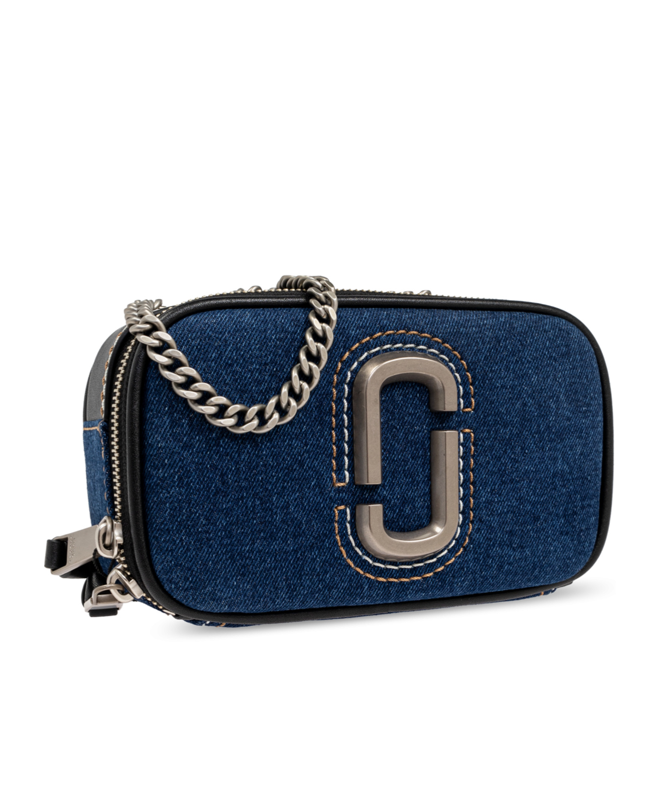 Marc Jacobs The Snapshot Denim Cross-body Bag In Blue