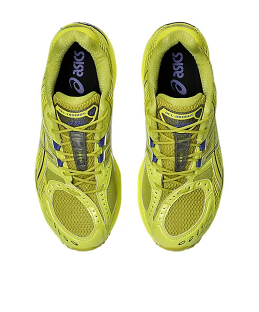 Asics Mesh Rubber Sole Sneakers With Branded Heel