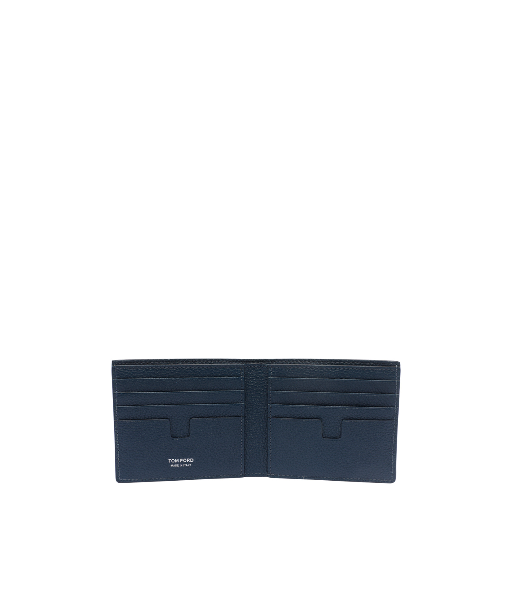 Tom Ford Double-fold Wallet In Blue