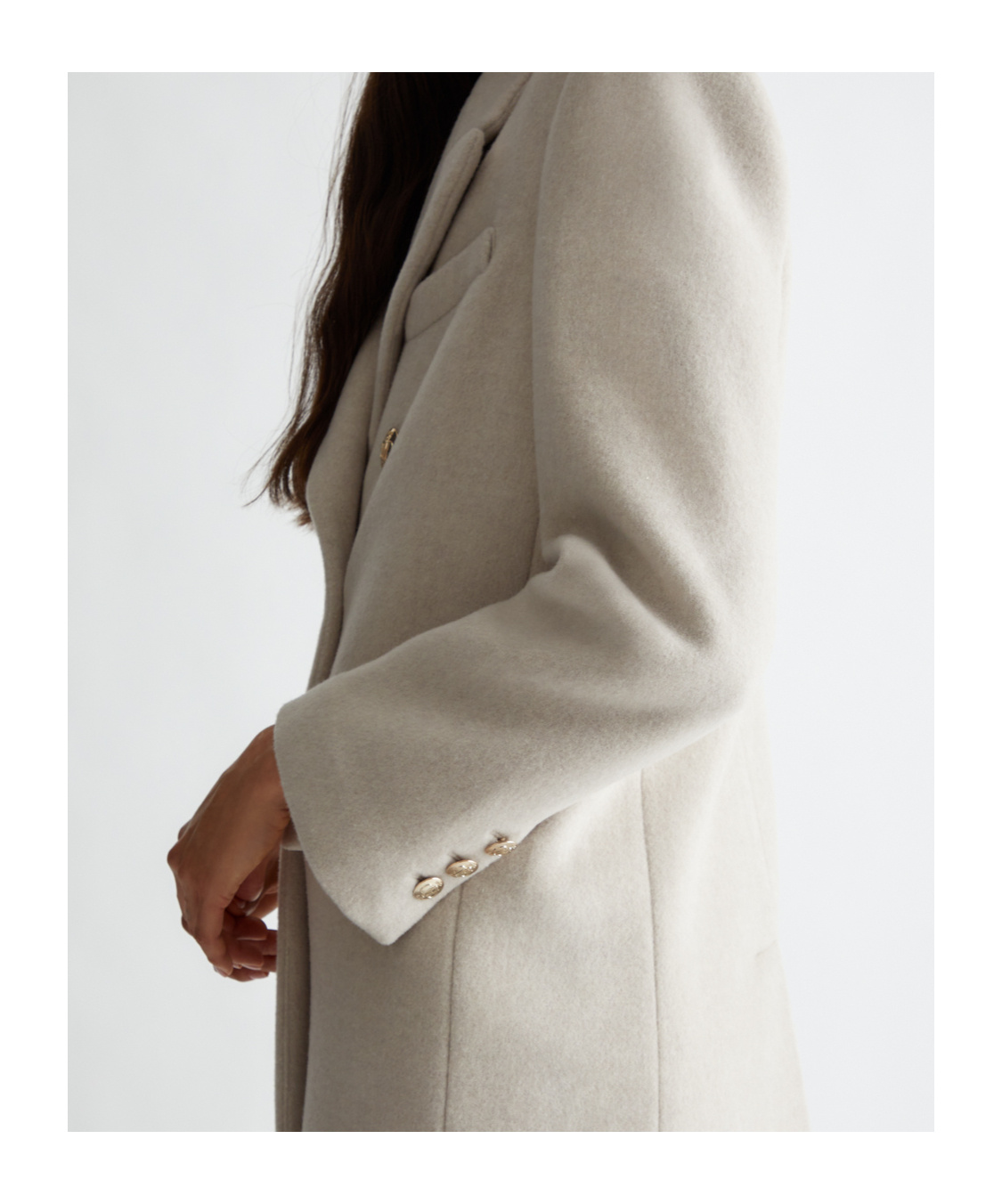 Liu •jo Double-breasted Coat In White