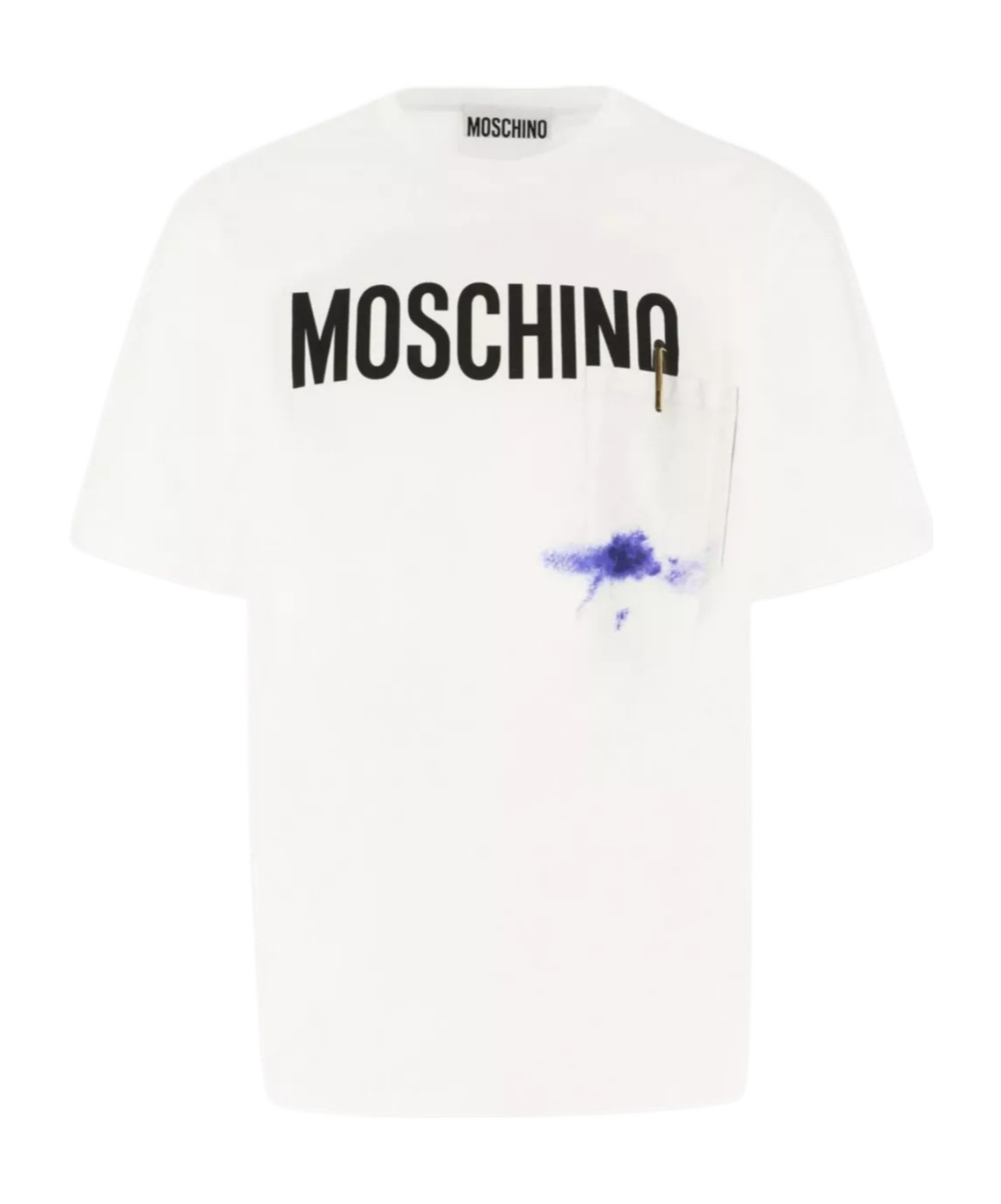 Moschino Office Inspiration Jersey T-shirt In White