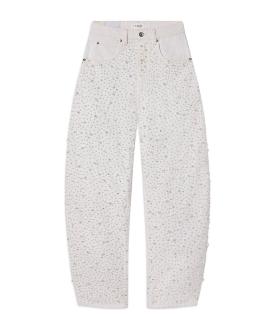 Frame Belt-loop Jeans In White