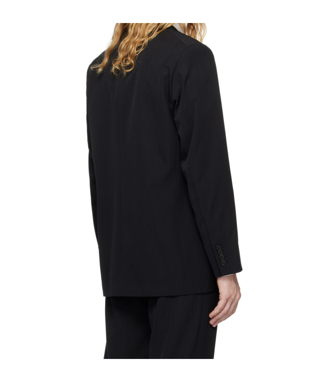 Auralee Single-breasted Blazer In Black
