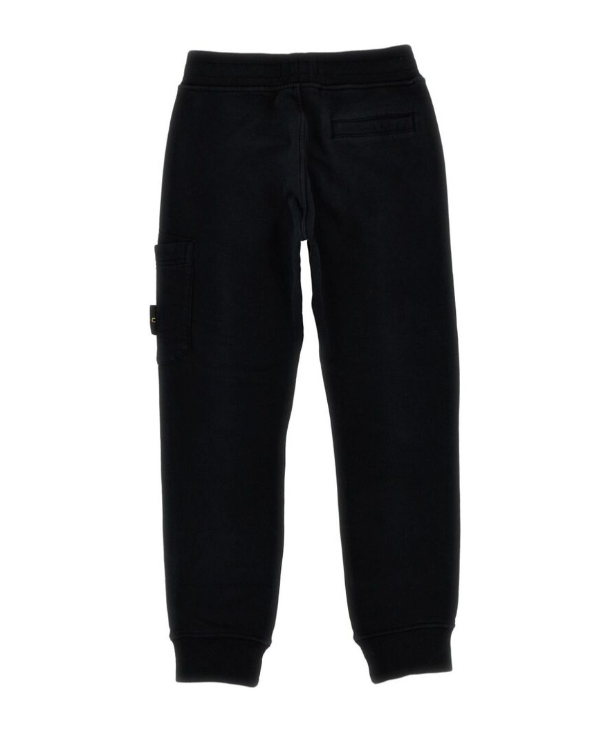 Stone Island Elastic Waist Sweatpants In Black