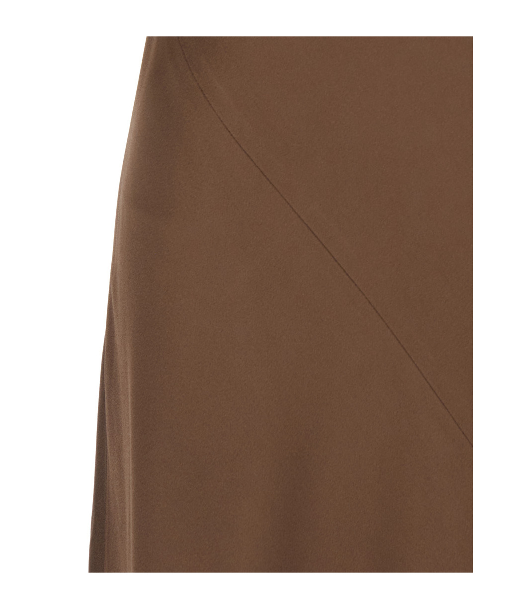 Antonelli Mara Cowl-neck Maxi Dress In Brown