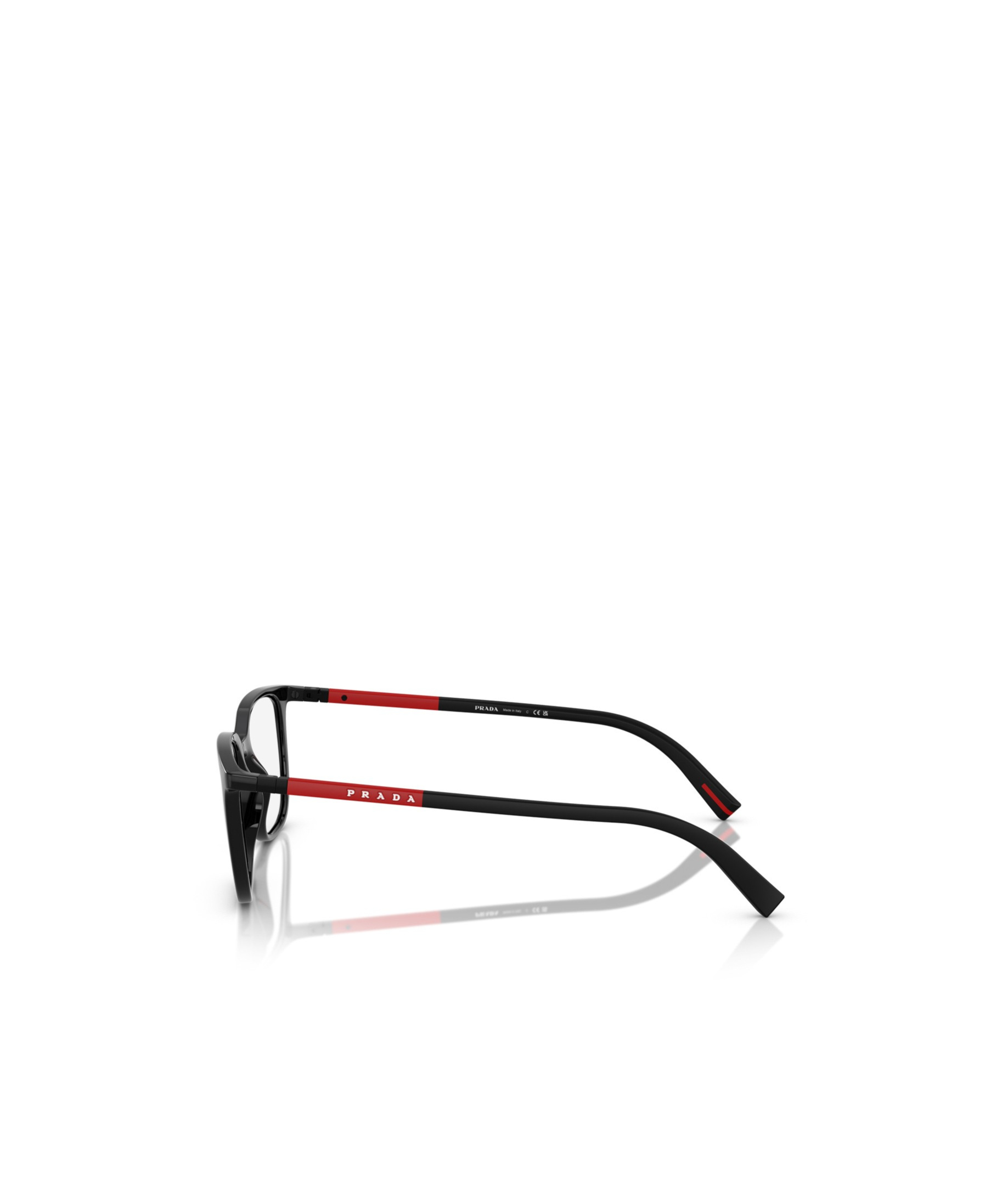 Prada Linea Rossa Ps 04rv Czh1o1 Blu Trasparente Glasses In Black