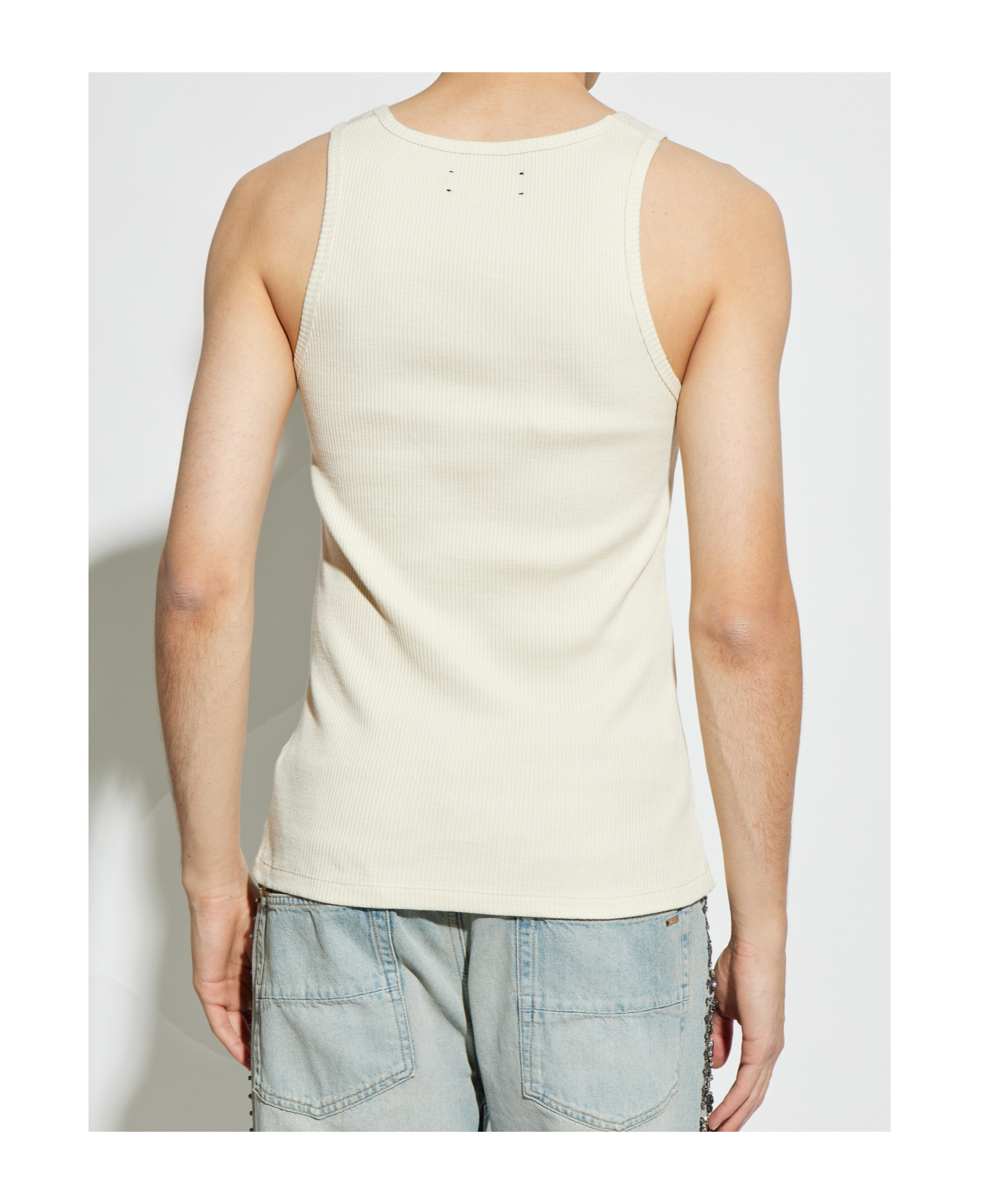 Amiri Off-white Ma Tonal Tank Top
