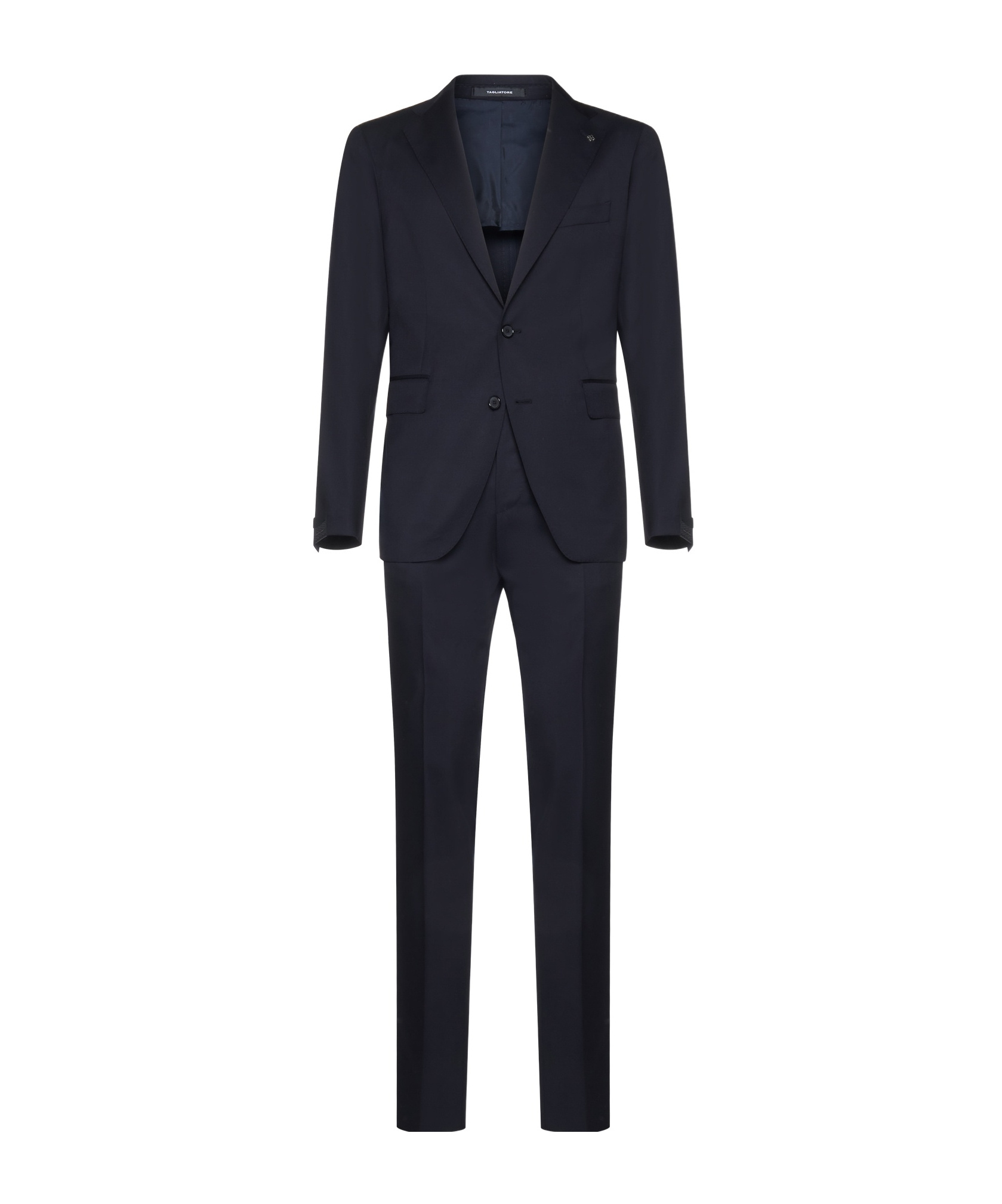 Tagliatore Virgin Wool Suit In Black