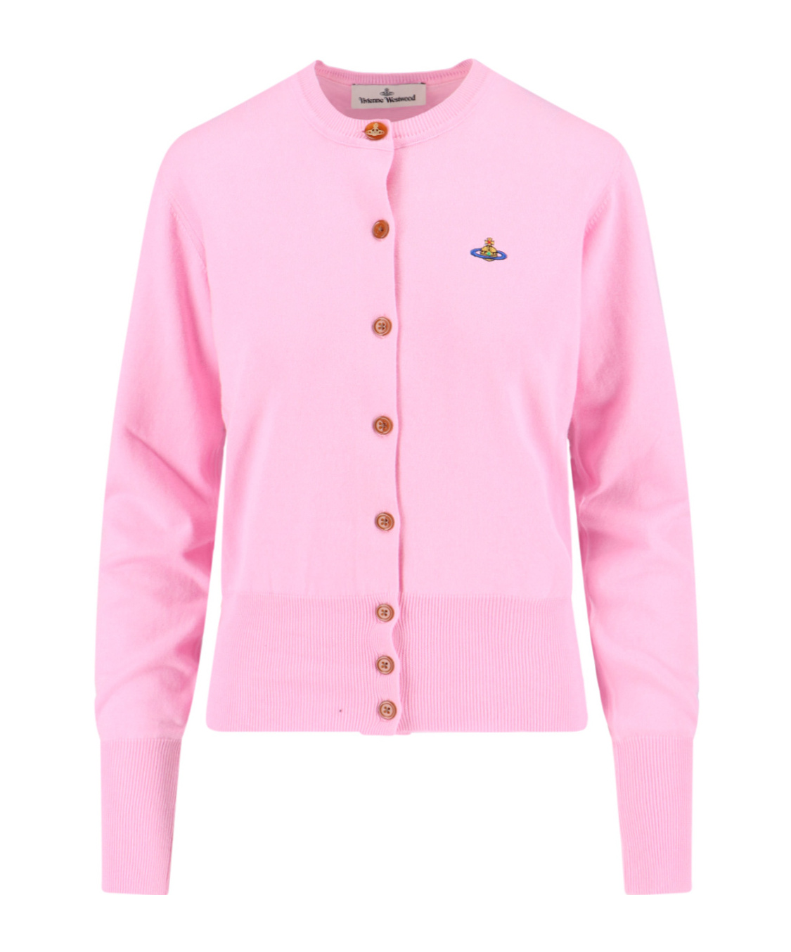 Vivienne Westwood Bea Orb-embellished Button Cardigan In Purple