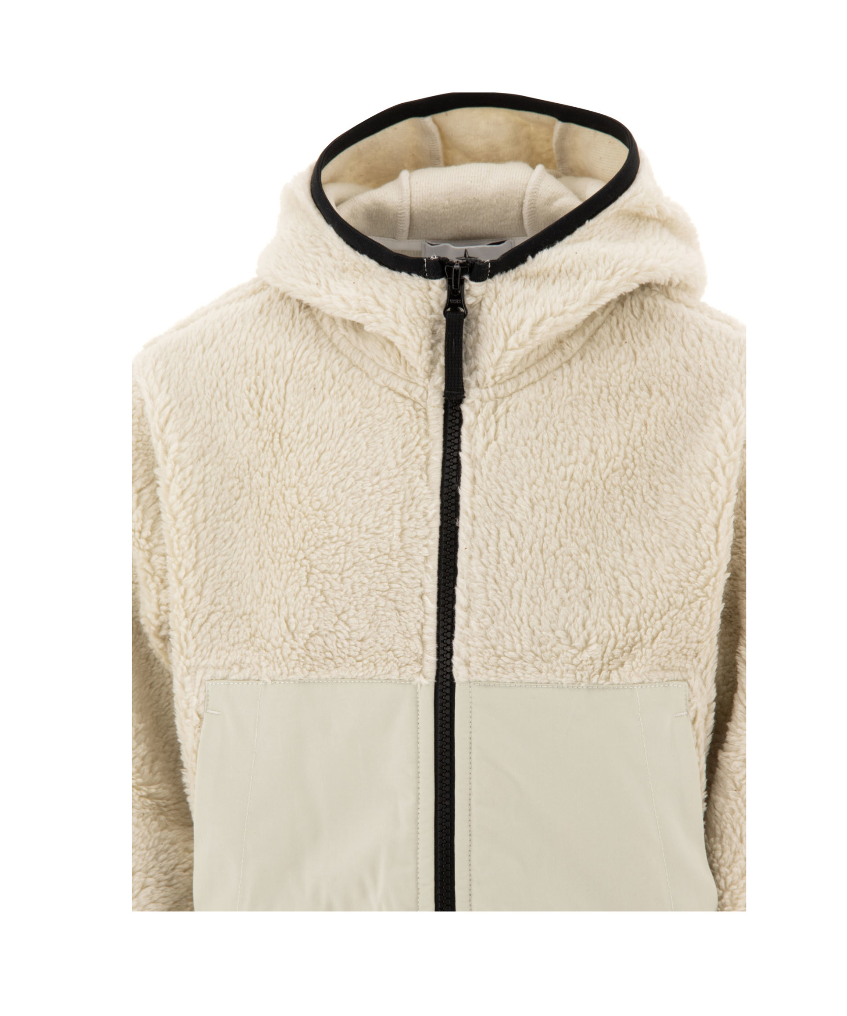Stone Island Long-sleeved Jacket In White