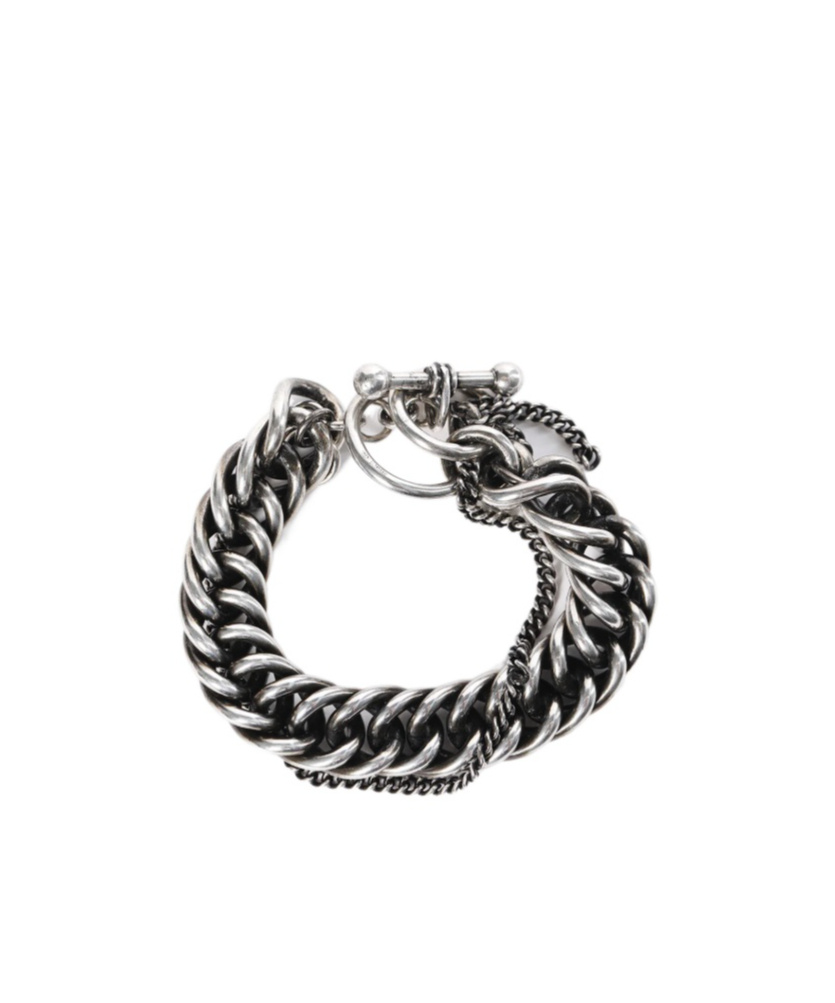 Ann Demeulemeester Hinna Double Chains Bracelet In Black