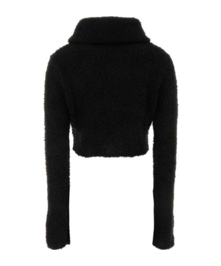 Saint Laurent Turtleneck Long-sleeved Jumper In Black