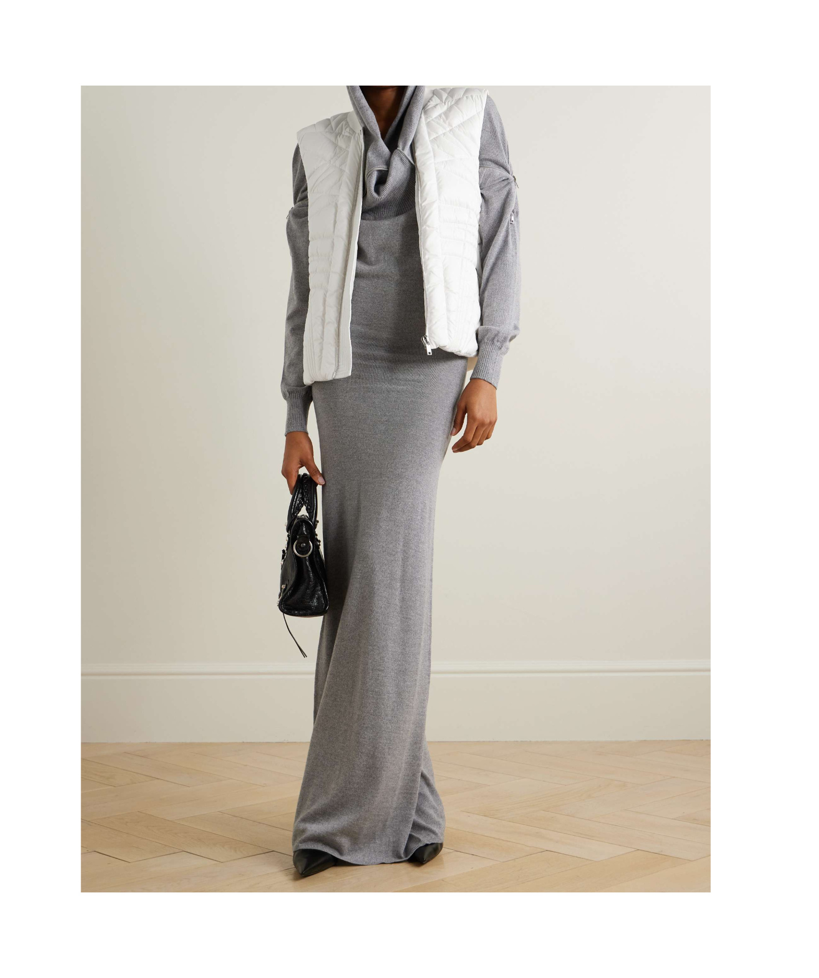 Rick Owens Sleevless Down Vest In White