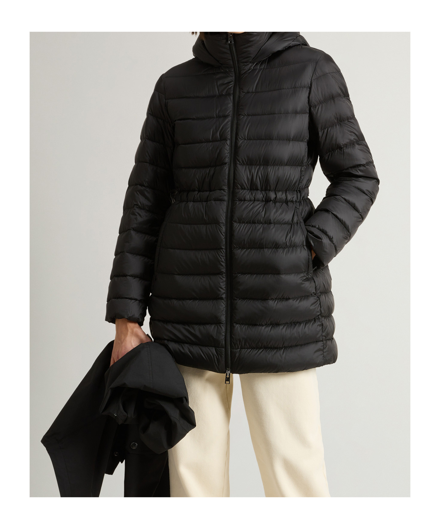 Woolrich Ramar Cloth Three-in-one Parker Coat In Black