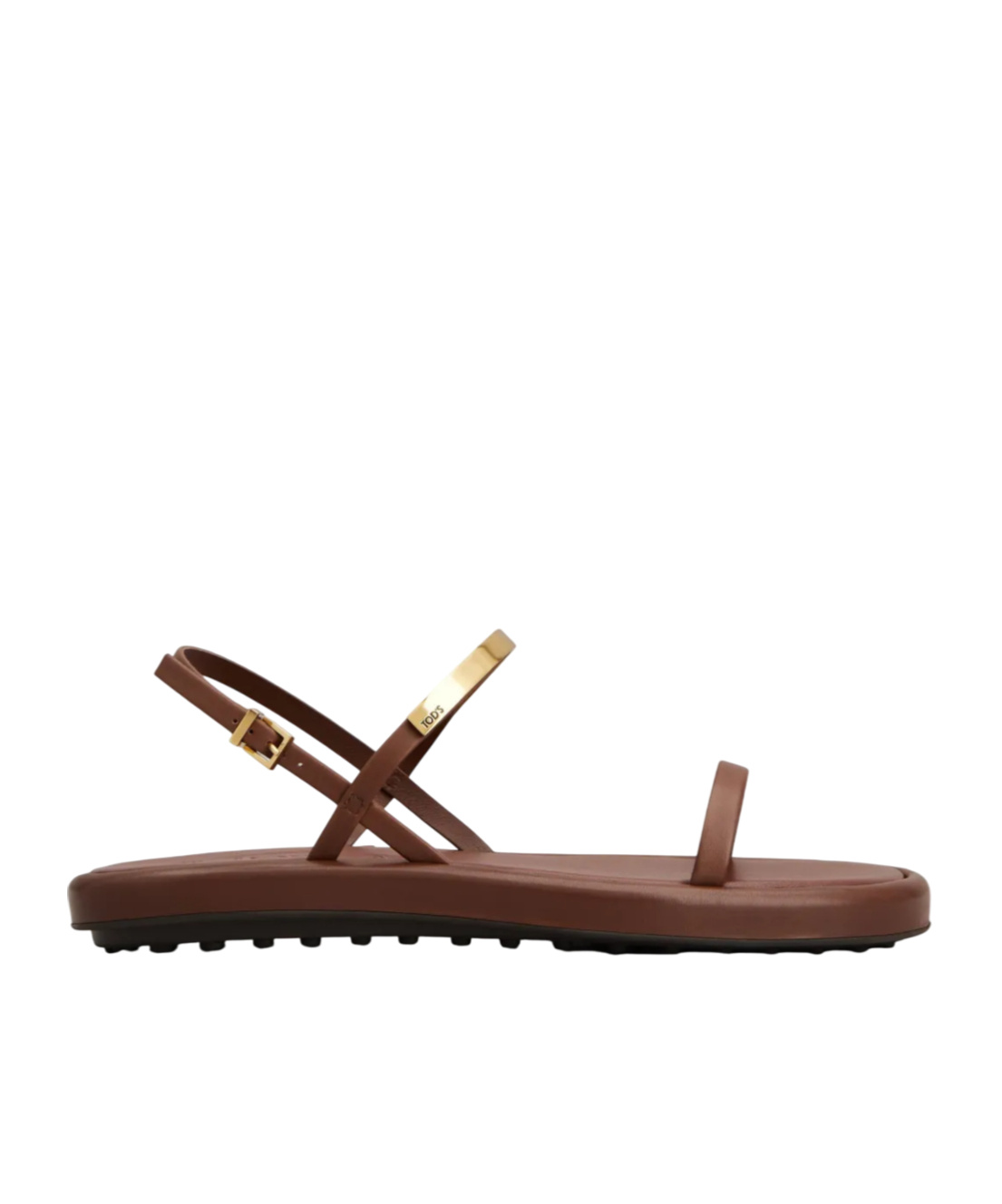 Tod's Leather Sandal In Brown