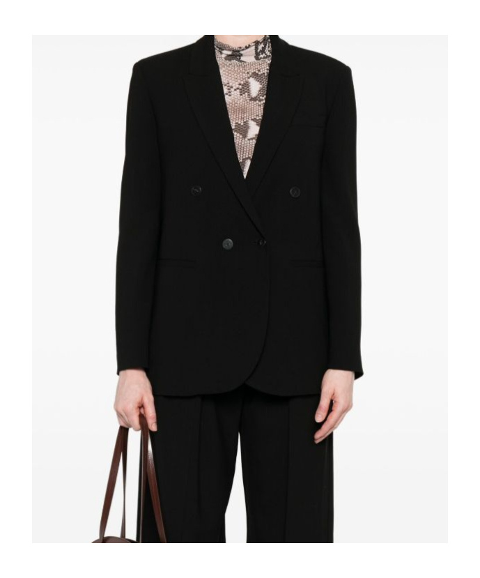 Forte Forte Long-sleeved Suit Jacket In Black