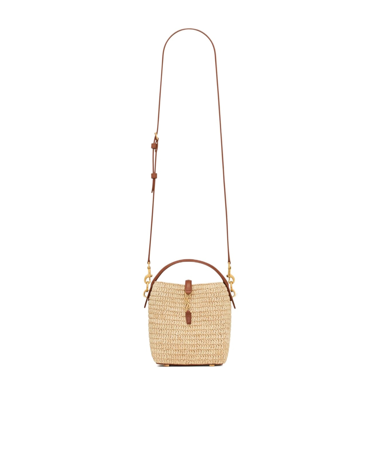Saint Laurent Le 37 Mini Bucket Bag In Natural