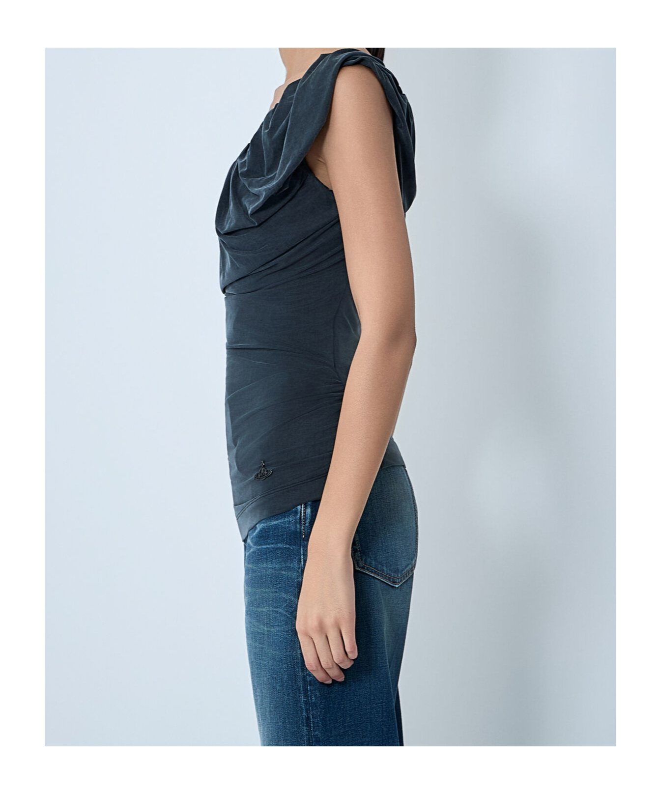 Vivienne Westwood Gathered Top In Blue