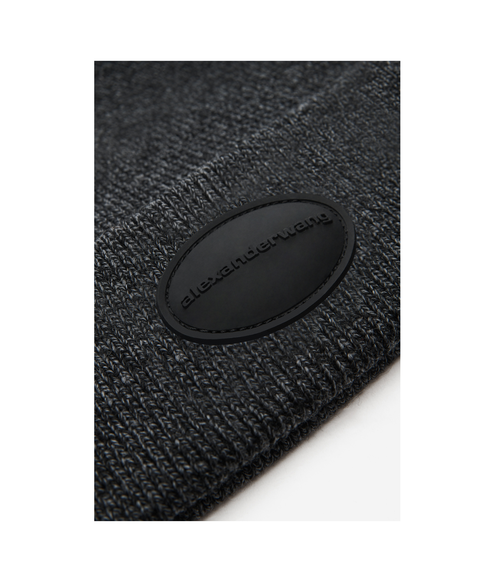 Alexander Wang Logo-patch Beanie In Black