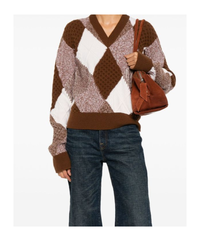 Stella Mccartney Pullover Aus Schurwolle In Brown