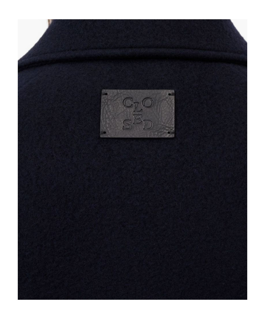 Closed Double-breasted Jacket In Black