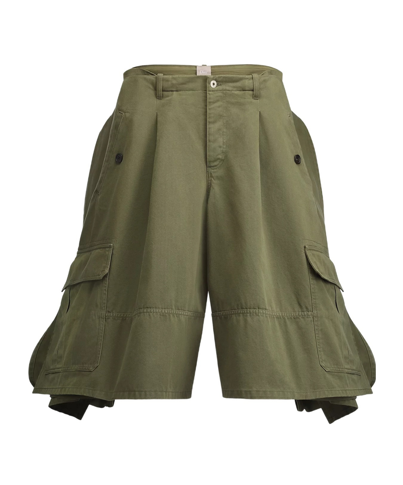 Dior Delft Bermuda Shorts In Green