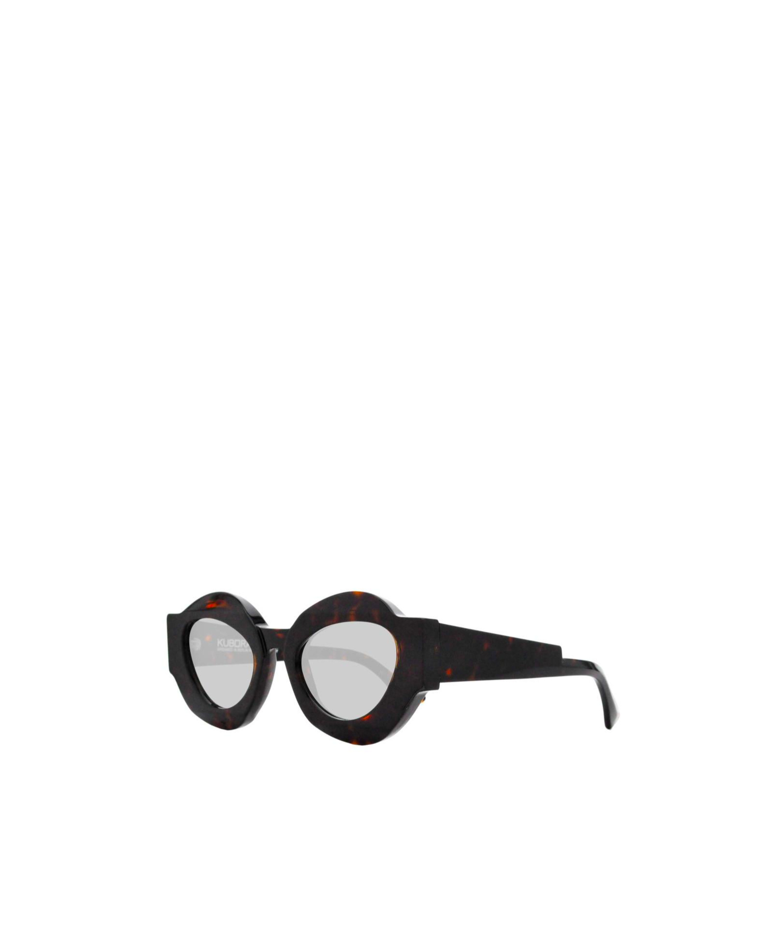 Kuboraum Round Sunglasses In Havana