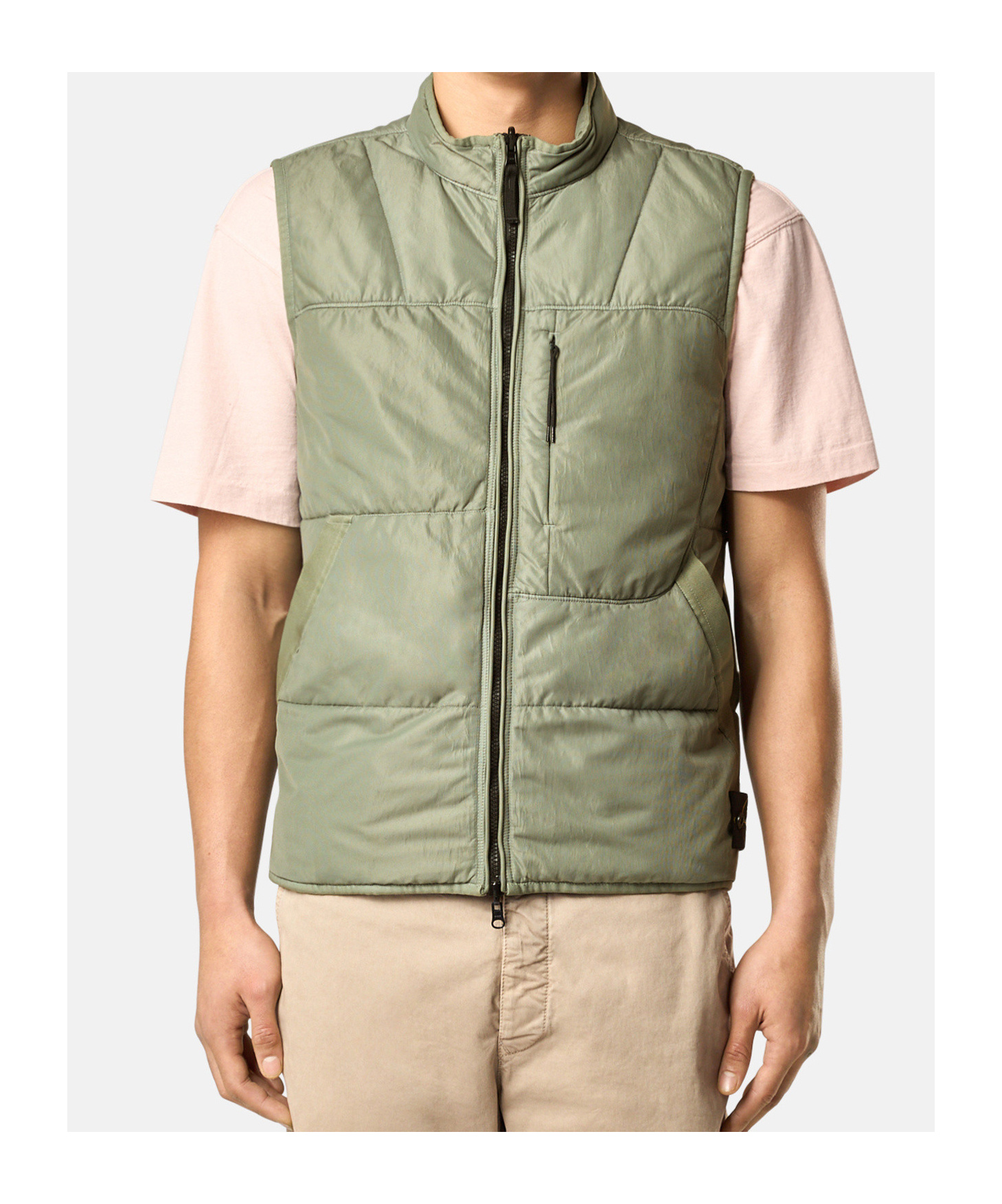 Stone Island G100012 Run-proof Nylon Mesh-tc In Green