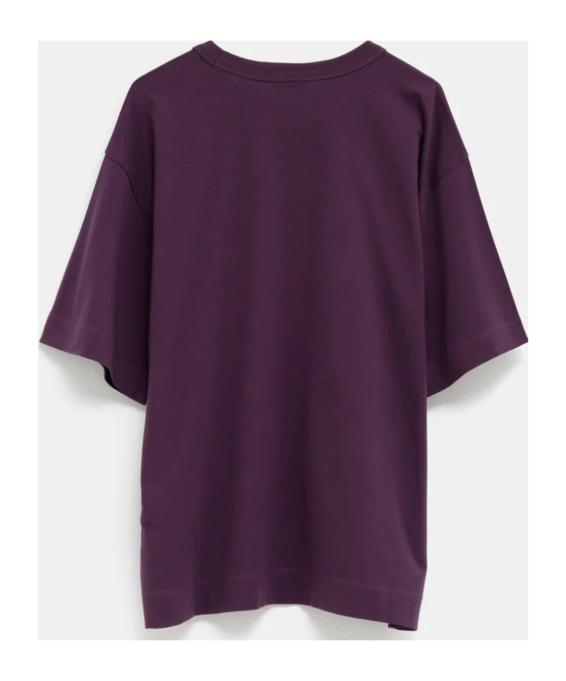 Dries Van Noten Crew Neck T-shirt In Purple