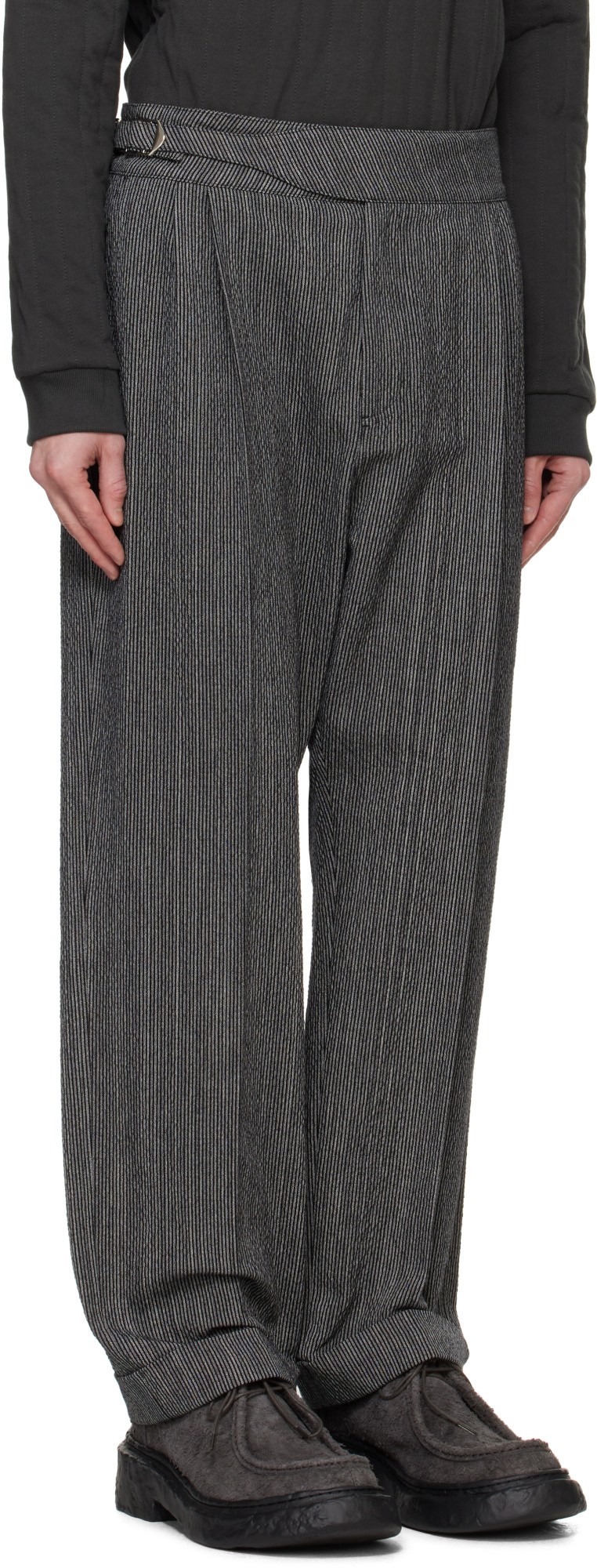 Craig Green Double-pleated Casual Pants In Black