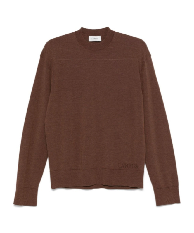 Shop Laneus Mélange-effect Sweater