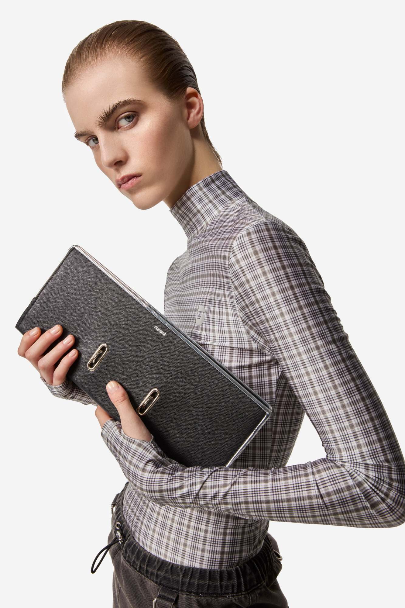 Shop Coperni Binder Clutch In Black
