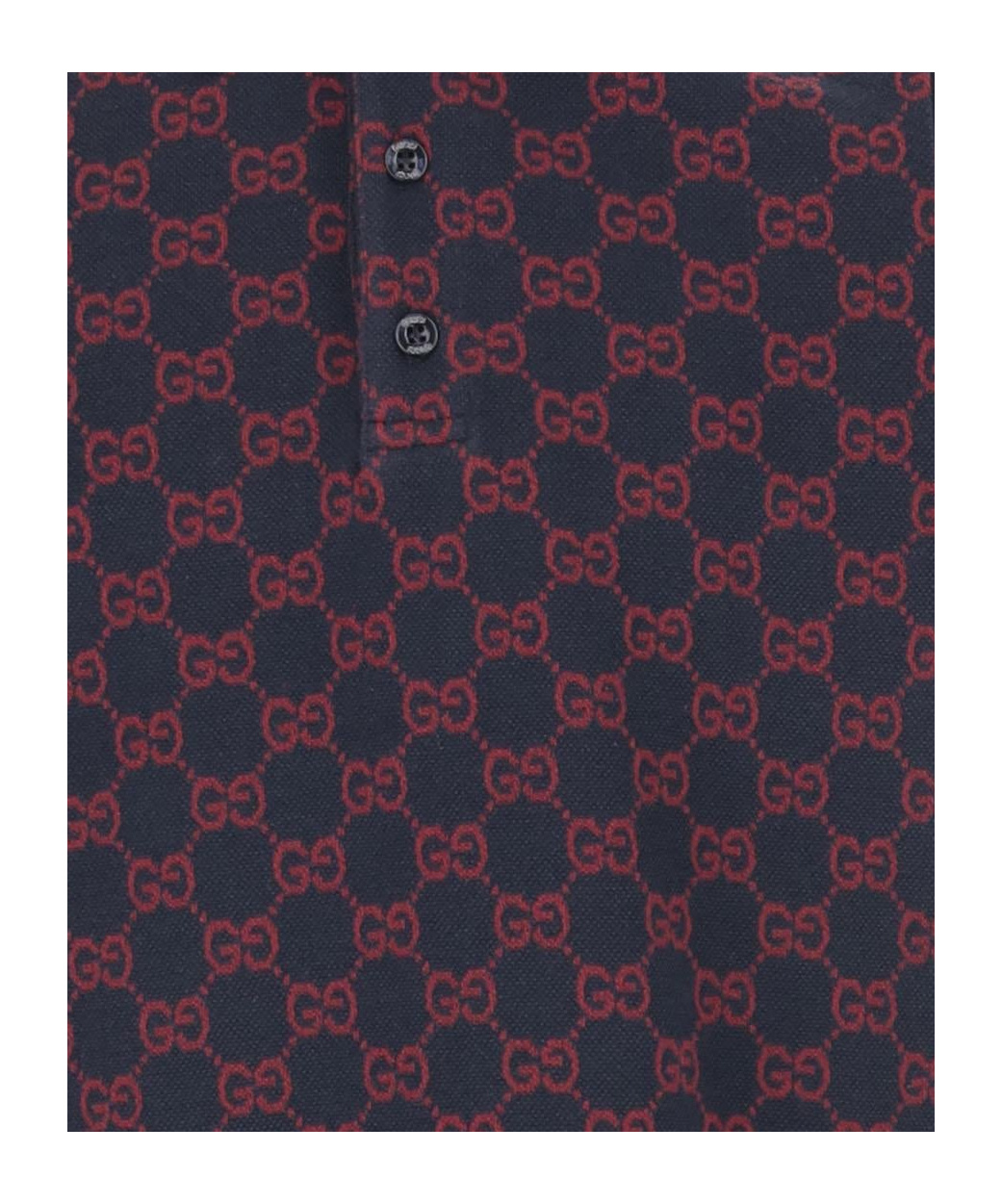 Gucci Gg Cotton Polo Shirt In Neutral