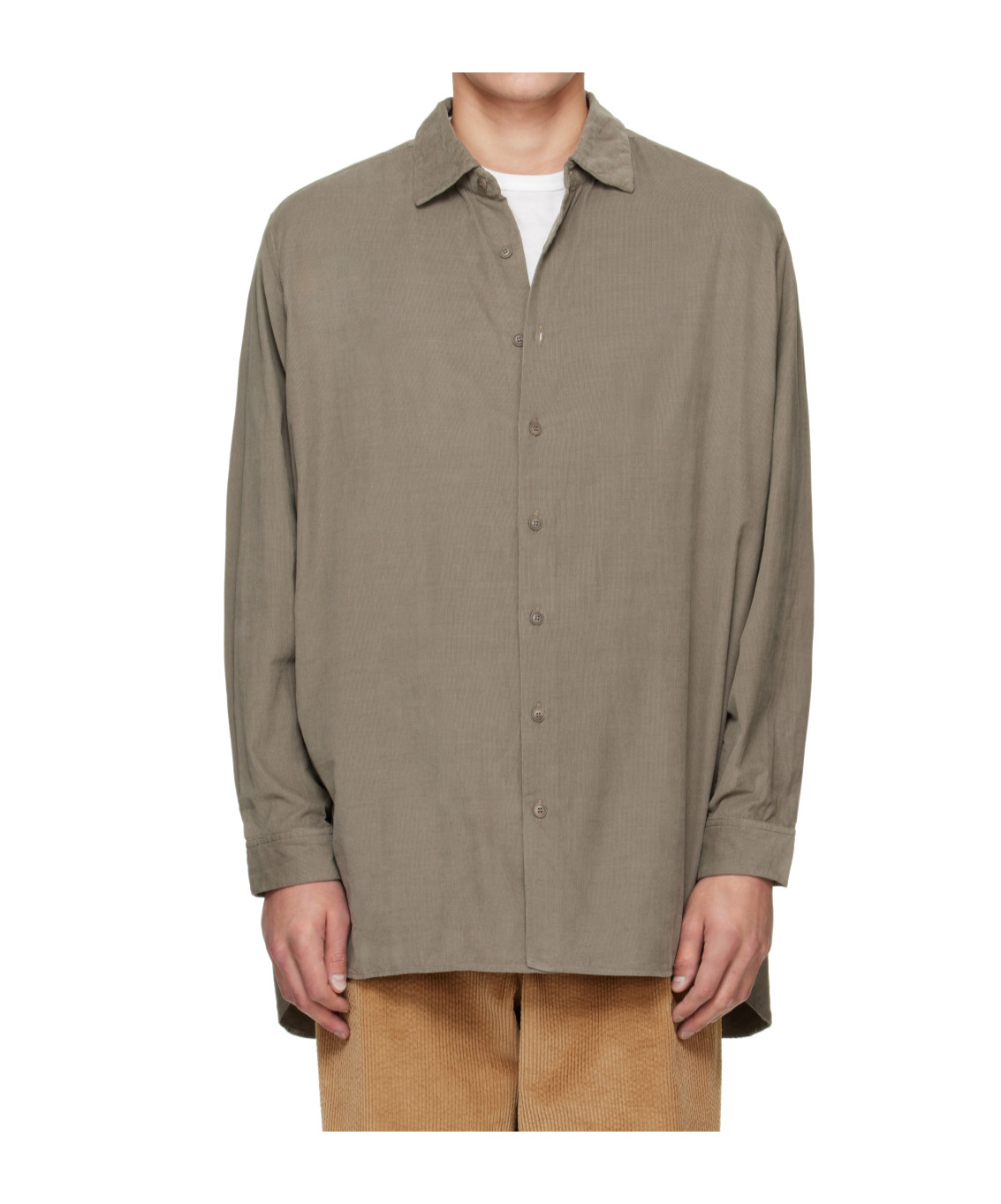 Casey Casey Ikla Shirt In Light Khaki