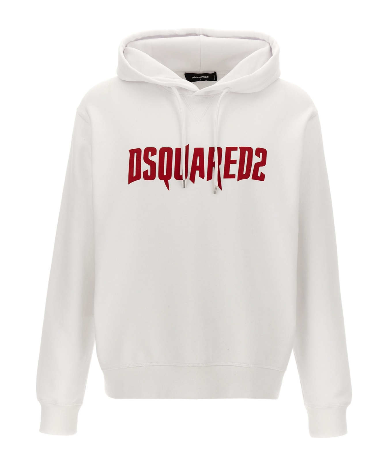 Dsquared2 Logo-printed Hooded Sweatshirt In White