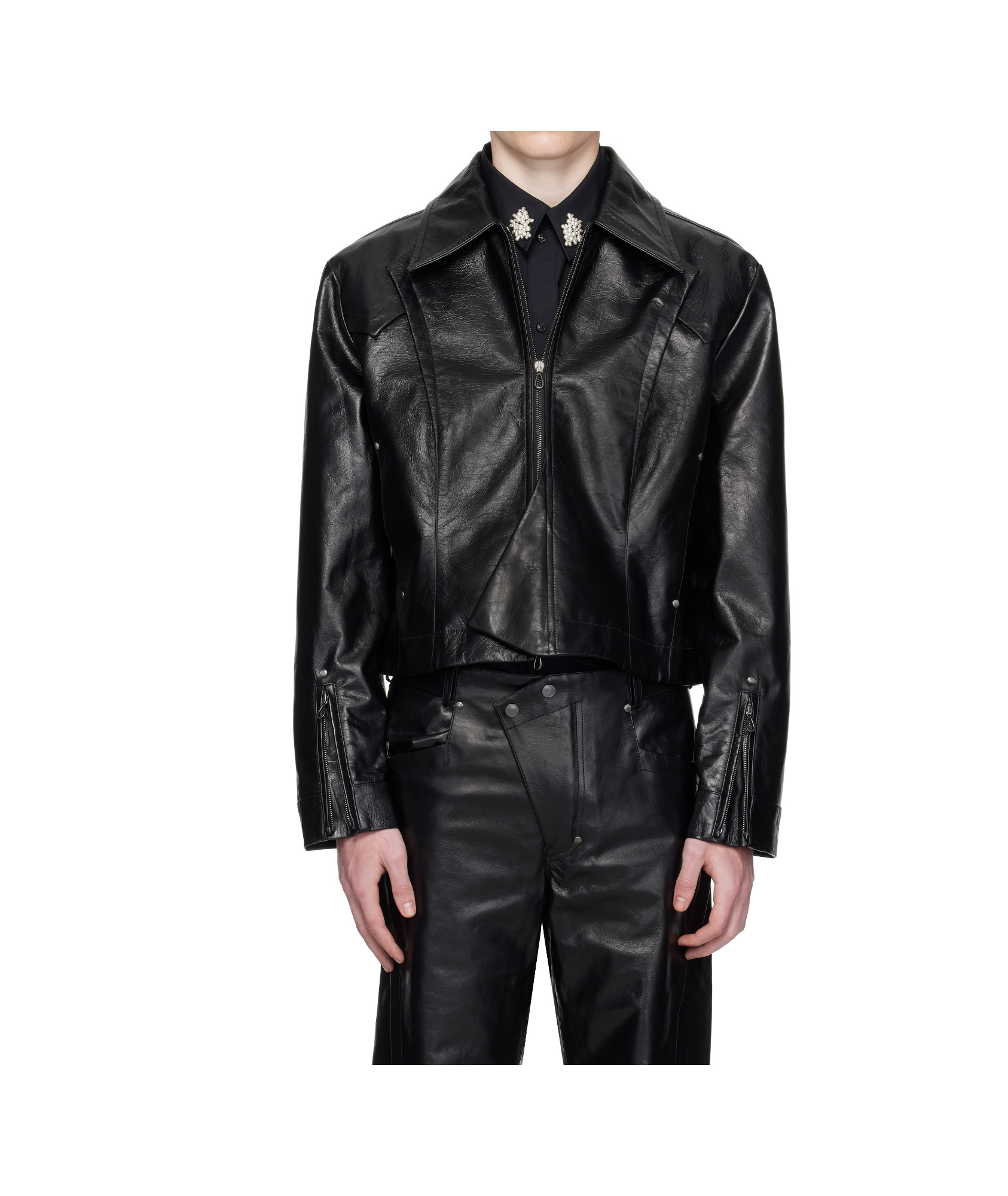 Kiko Kostadinov Belt Loop Casual Pants In Black