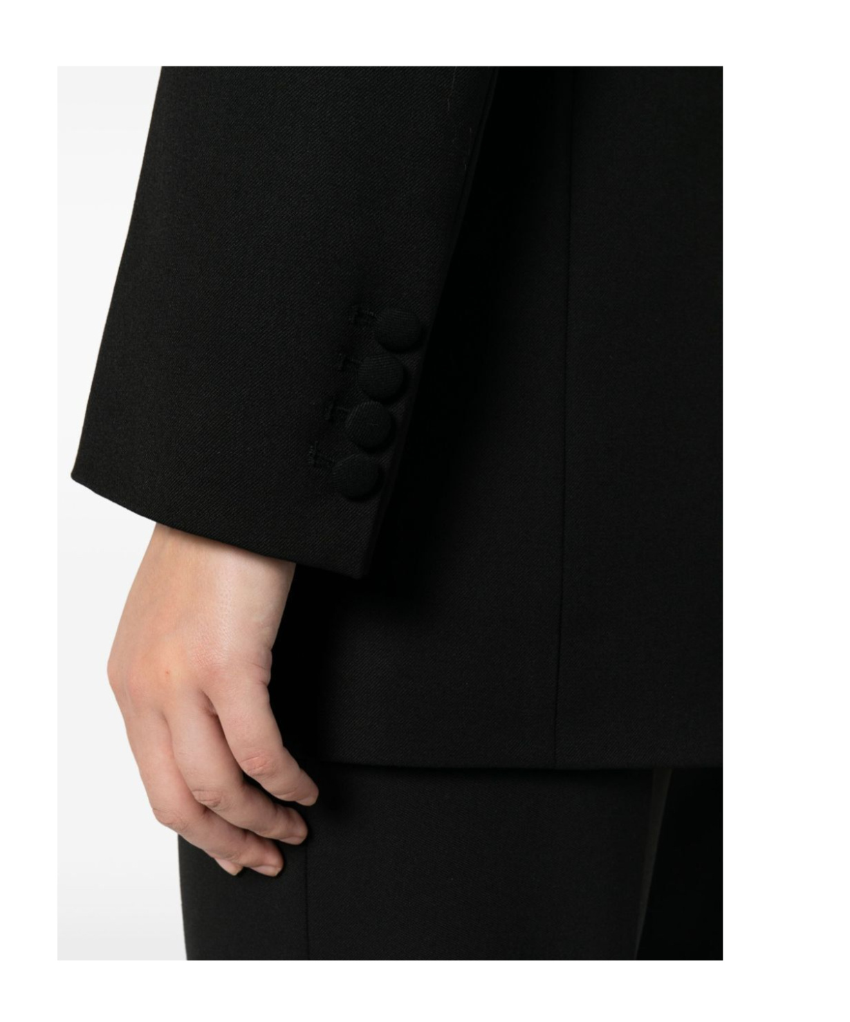 Shop P.a.r.o.s.h Satin-trim Virgin Wool Blazer